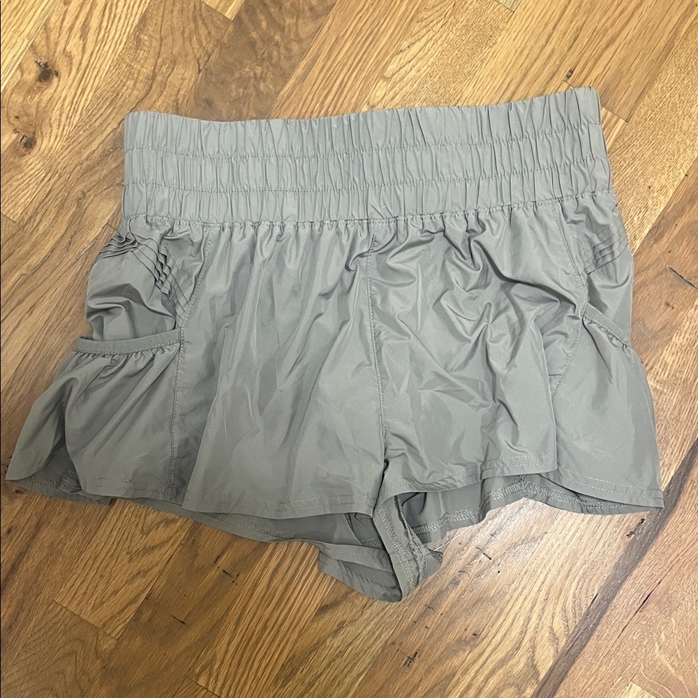 FP Movement by Free People Athletic Skort-Style Shorts in Light Gray